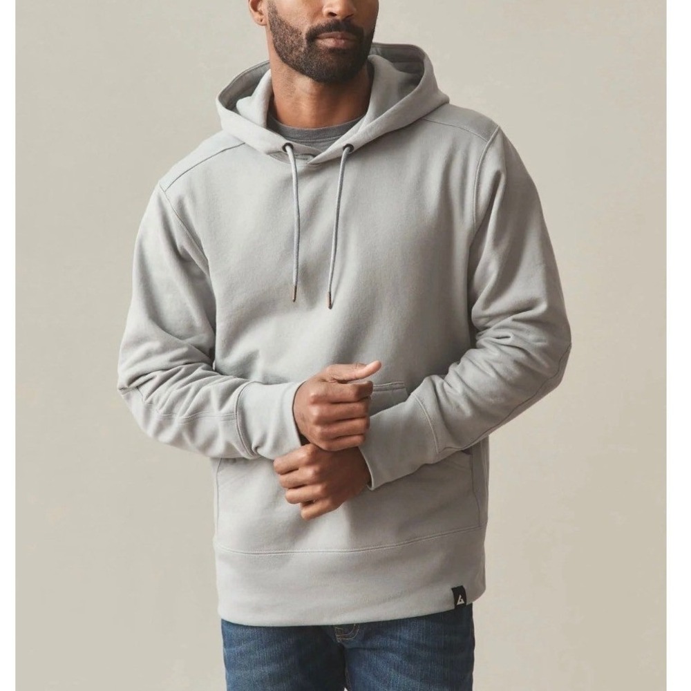 American Giant Mens Gray Heavyweight Classic Pullover Hoodie Drawstring XL NWOT